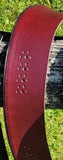 Burgundy color example of  Perforated Sheepskin Sweatband of the highest-quality