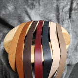 Sweatband, unreeded / Leather Hat Band