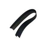 Black color example second view example of Reeded Sheepskin Sweatband of the highest-quality